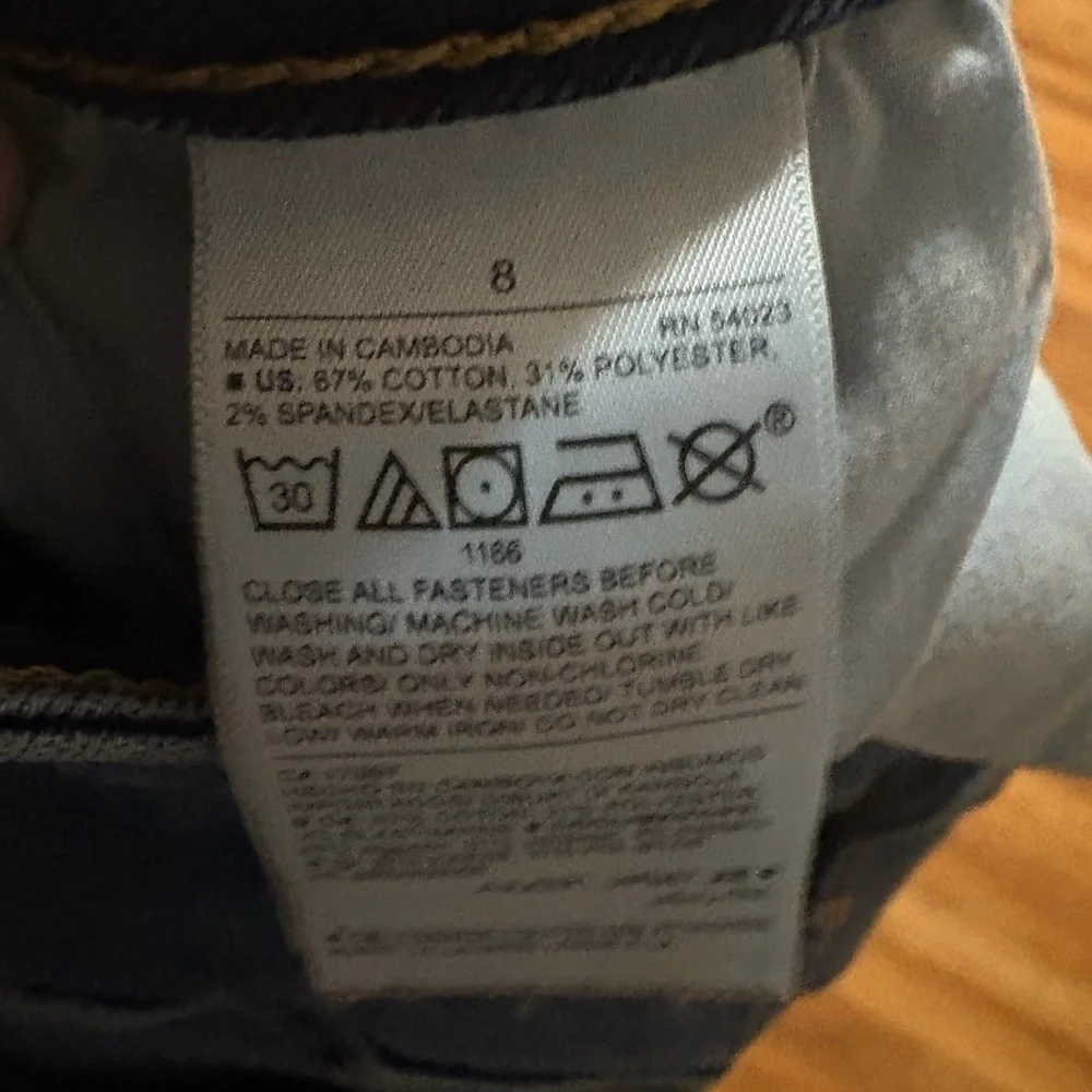 Old Navy Pop Icon Skinny Jeans Distressed Women Size 8 - Picture 7 of 8